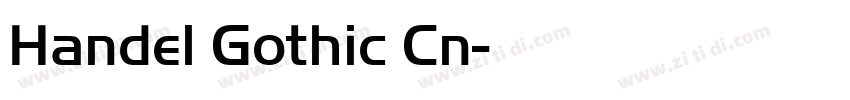 Handel Gothic Cn字体转换